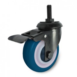Caster and Wheel 75mm Polyurethane (PU) 266UBY075T12